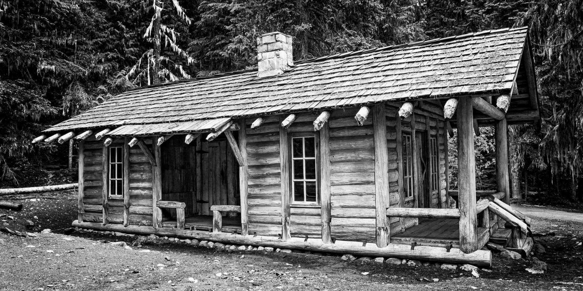 The White River Patrol Cabin, Mt Rainier National Park, Washington